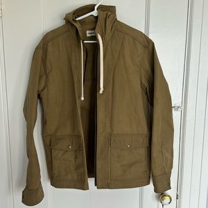 Taylor Stitch wind breaker, olive/tan color, size 42.